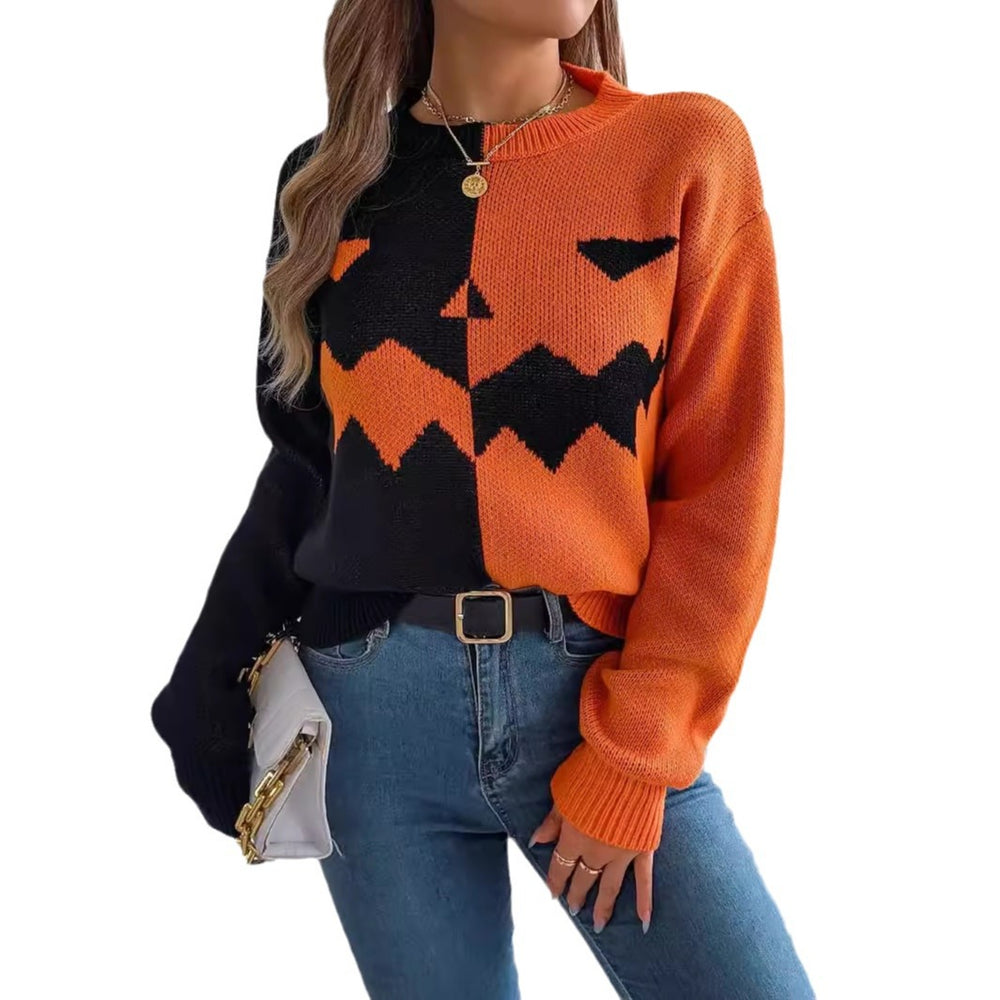 Photo: Sleepy Hollow Pumpkin Face Knit Jumper | Seoden London