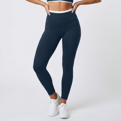 Photo: Contrast Waistband Sculpt Leggings | Seoden London — view 5