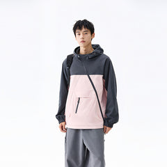 Photo: Hakone Diagonal-Zip Colour-Block Anorak | Seoden London — view 7