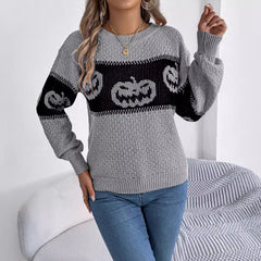 Photo: Pumpkin Band Colour-Block Jumper | Seoden London — view 4