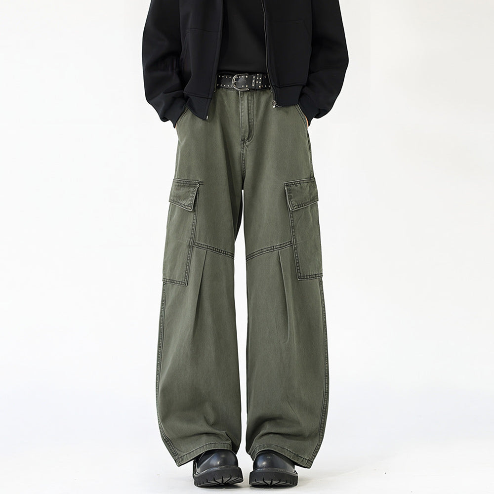 Photo: Men's Straight Leg Cotton Cargo Trousers | Seoden London