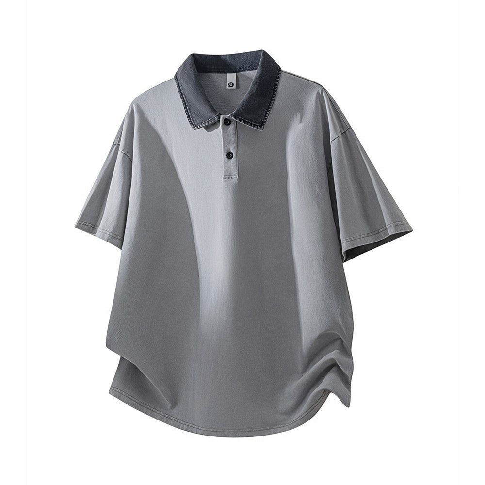 Photo: Men's Washed Cotton Polo Shirt | Seoden London