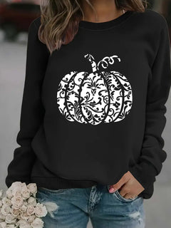 Photo: Lace Pumpkin Print Sweatshirt | Seoden London — view 8