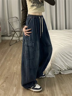 Photo: Women's Wide Leg Cargo Jeans | Seoden London — view 2
