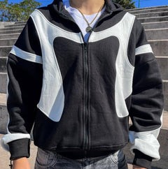 Photo: Shibuya Colour-Block Zip Hoodie | Seoden London — view 5
