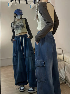 Photo: Women's Wide Leg Cargo Jeans | Seoden London — view 4