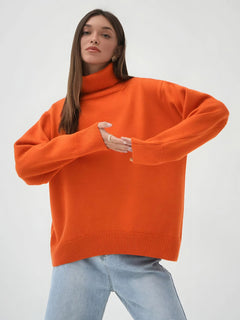 Photo: Women's Ribbed Roll Neck Jumper | Seoden London — view 33