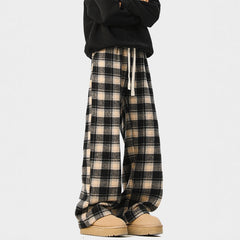 Photo: Tartan Fleece-Lined Drawstring Trousers | Seoden London — view 5