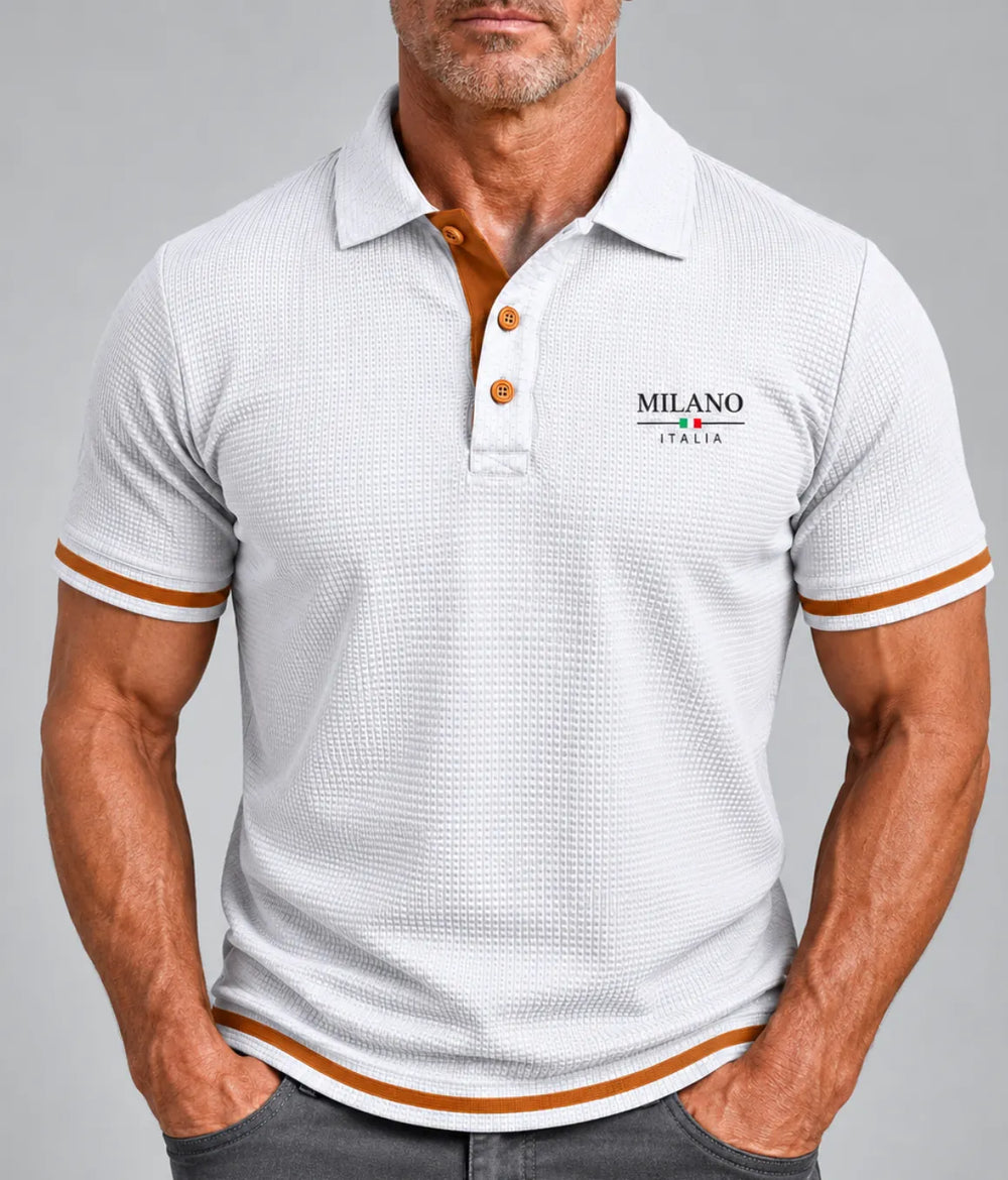Photo: Rimini Tipped Waffle Polo | Seoden London