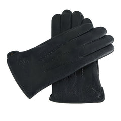 Photo: Regent Leather-Look Wool-Lined Gloves | Seoden London — view 1