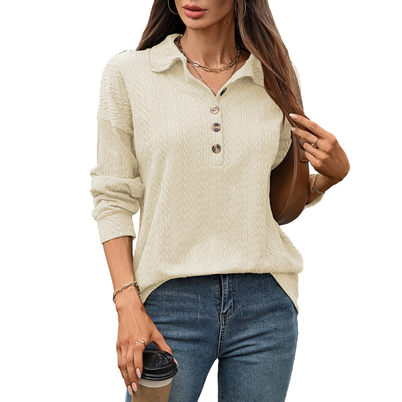 Photo: Sofia Relaxed Button-Collar Top | Seoden London