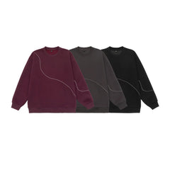 Photo: Men's Relaxed Cotton Crew Neck Sweatshirt | Seoden London — view 5