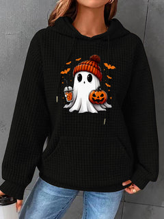 Photo: Waffle Hoodie with Ghost Print | Seoden London — view 6