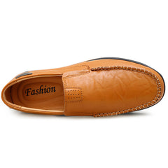 Photo: Men's Black Leather Slip On Loafers | Seoden London — view 4