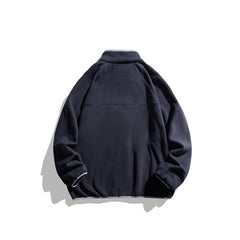 Photo: Men's Colour Block Sherpa Fleece Jacket | Seoden London — view 4