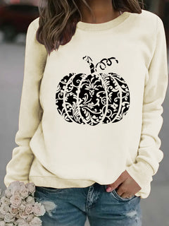 Photo: Lace Pumpkin Print Sweatshirt | Seoden London — view 12