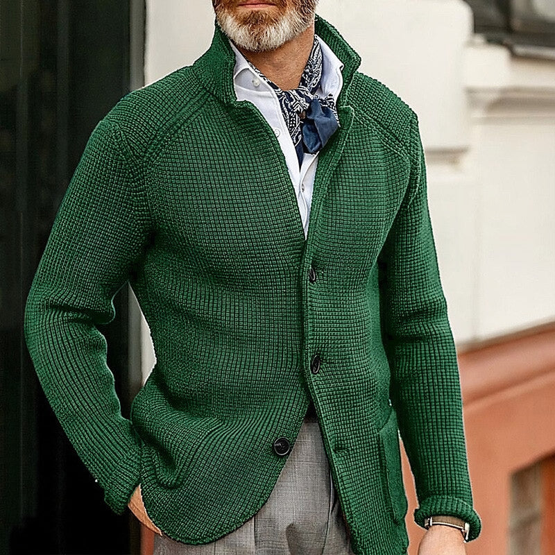Photo: Venezia Stand-Collar Knit Cardigan | Seoden London