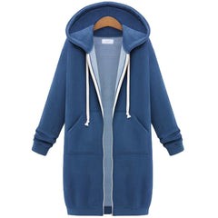 Photo: Oslo Longline Fleece-Lined Zip Hoodie | Seoden London — view 7