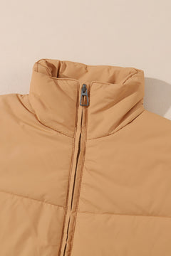 Photo: Cotswold Camel Cropped Puffer Jacket | Seoden London — view 9