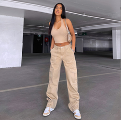 Photo: Soho Cargo Denim Trousers | Seoden London — view 3