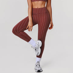 Photo: Stellina Textured Dot High-Waist Leggings | Seoden London — view 4