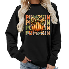 Photo: Pumpkin Spice Leopard Bow Sweatshirt | Seoden London — view 12
