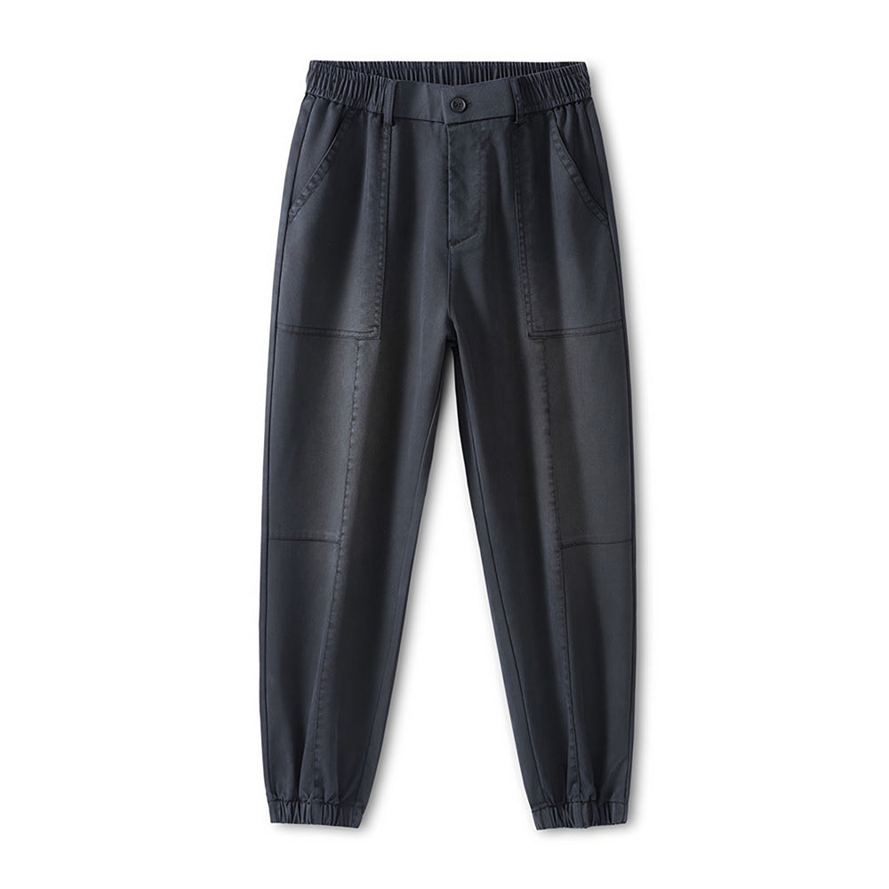 Photo: Men's Tapered Cargo Trousers with Drawstring | Seoden London
