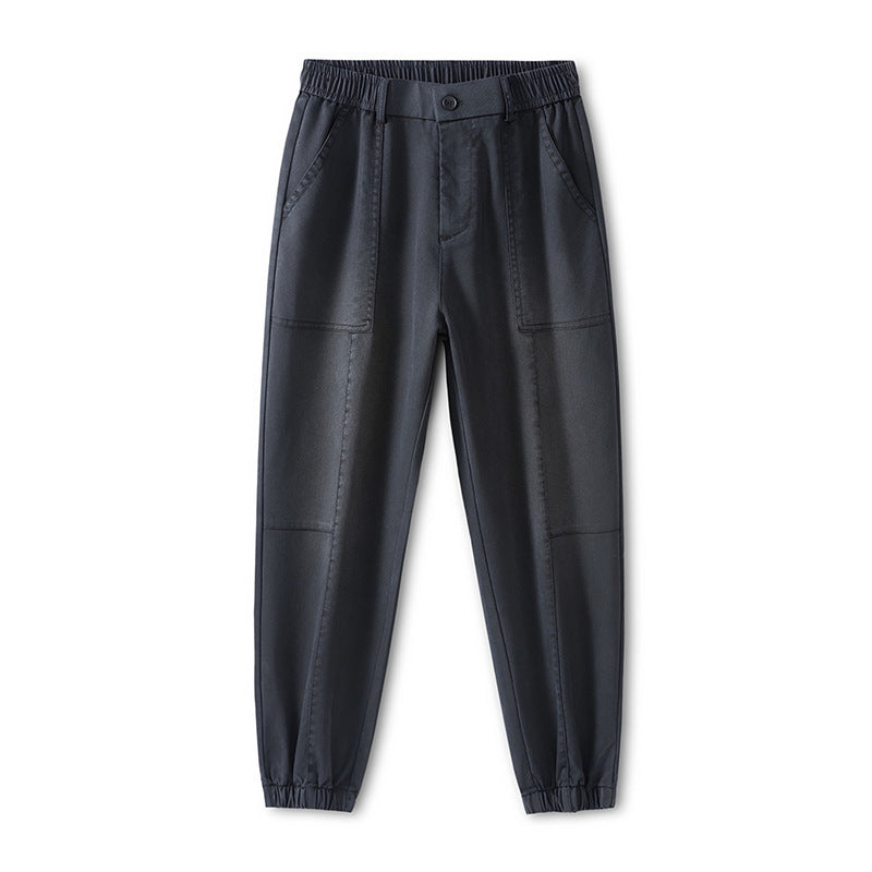 Photo: Men's Tapered Cargo Trousers with Drawstring | Seoden London