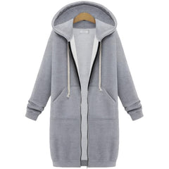 Photo: Oslo Longline Fleece-Lined Zip Hoodie | Seoden London — view 5