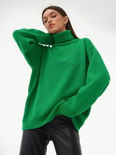 Photo: Women's Ribbed Roll Neck Jumper | Seoden London — view 3