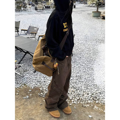 Photo: Women's Pleated Cotton Cargo Trousers | Seoden London — view 3