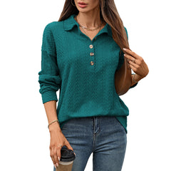 Photo: Sofia Relaxed Button-Collar Top | Seoden London — view 5