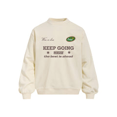 Photo: Men's Heavyweight Cotton Slogan Sweatshirt | Seoden London — view 1