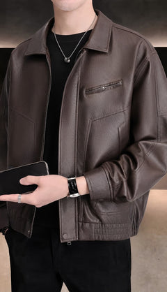 Photo: Napoli Leather-Look Biker Jacket | Seoden London — view 2
