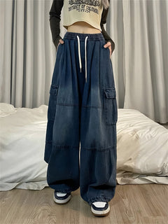 Photo: Women's Wide Leg Cargo Jeans | Seoden London — view 1