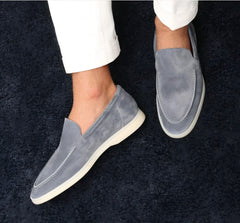 Photo: Portofino Suede-Look Slip-On Loafers | Seoden London — view 16