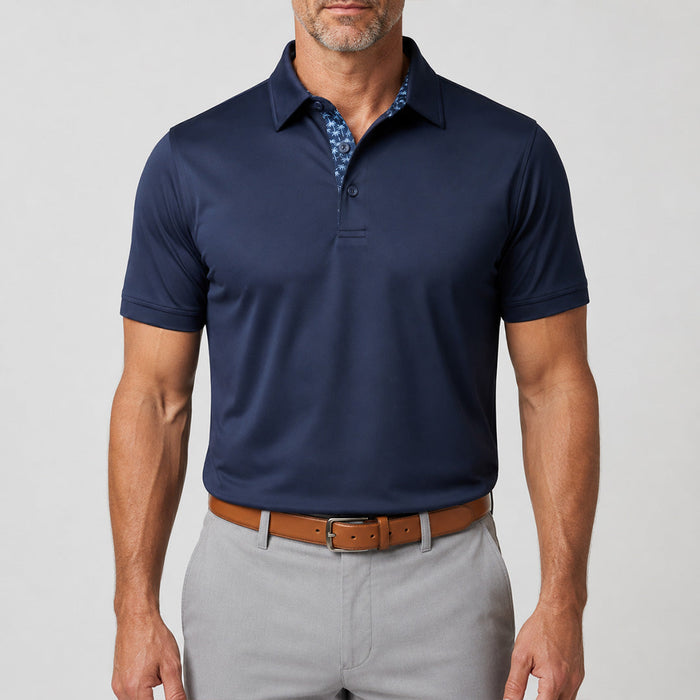Kamakura Contrast-Collar Polo