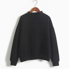 Photo: Serafina Fleece-Lined Mock-Neck Sweatshirt | Seoden London — view 11