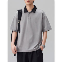 Photo: Men's Washed Cotton Polo Shirt | Seoden London — view 7