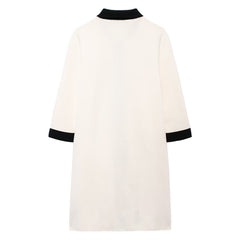 Photo: Women's Contrast Collar Knitted Dress | Seoden London — view 2