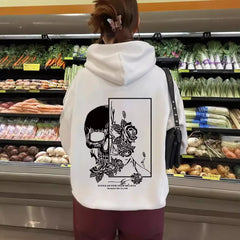 Photo: Memento Skull Floral Hoodie | Seoden London — view 3