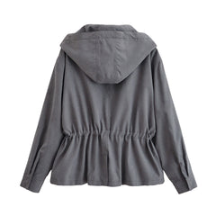 Photo: Ghent Peplum Hooded Windbreaker | Seoden London — view 4