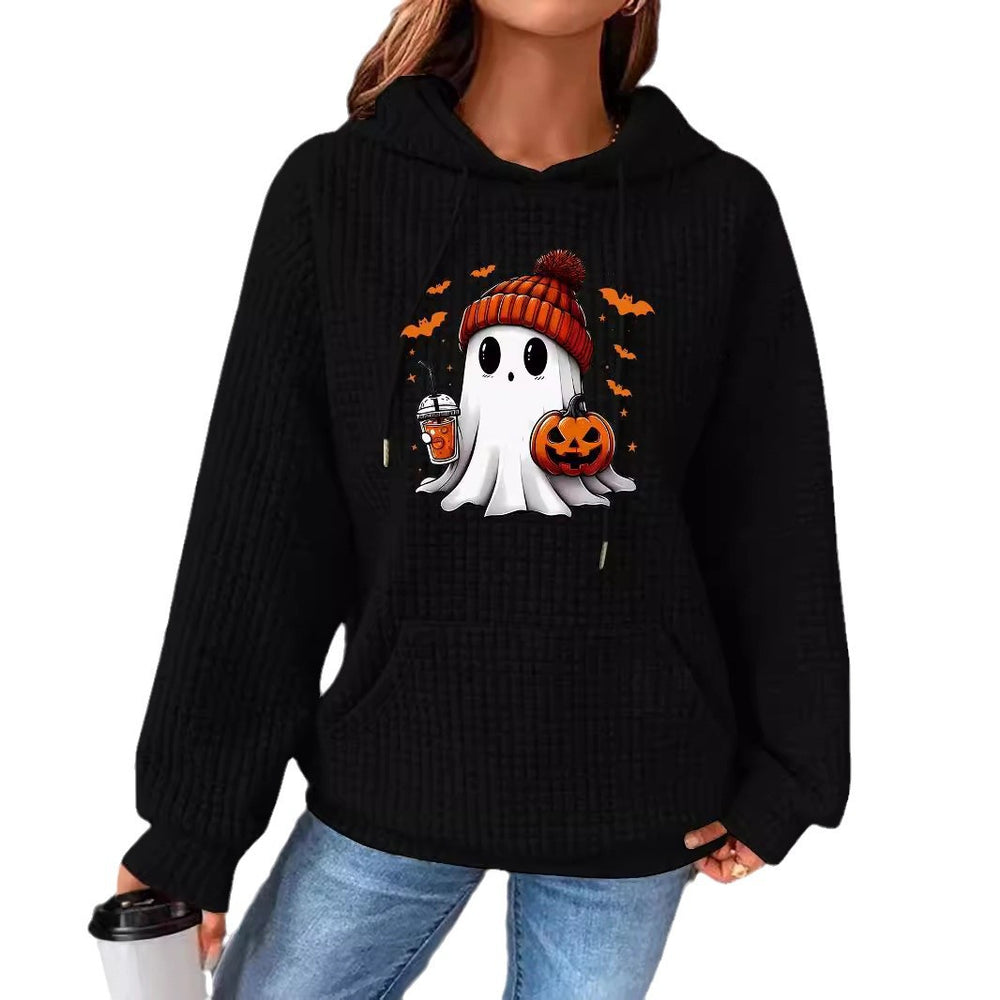 Photo: Waffle Hoodie with Ghost Print | Seoden London