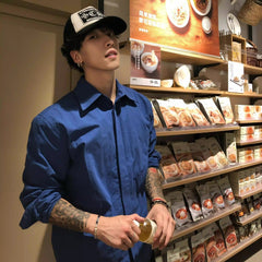 Photo: Classic Blue Long Sleeve Shirt | Seoden London — view 6