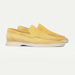Photo: Portofino Suede-Look Slip-On Loafers | Seoden London — view 19