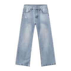 Photo: Hackney Light Wash Straight Leg Jeans | Seoden London — view 4