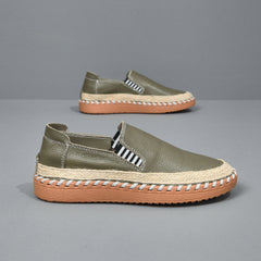 Photo: Men's Stitched Leather Moccasin Loafers | Seoden London — view 13