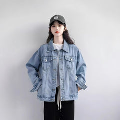 Photo: Women's Plus Size Oversized Denim Jacket | Seoden London — view 4
