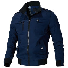 Photo: Aviator Cotton Stand-Collar Jacket | Seoden London — view 11