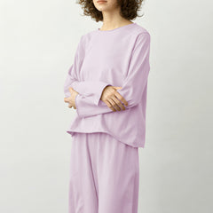 Photo: Women's Pure Cotton Lounge Pyjama Set | Seoden London — view 4